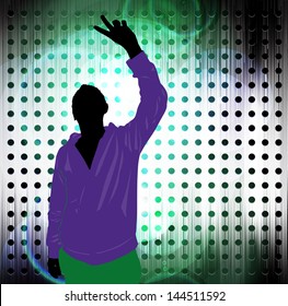 Music event illustration. Vector