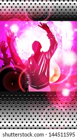 Music event illustration. Vector