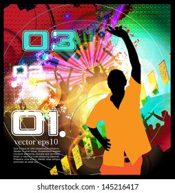 Music event illustration. Vector