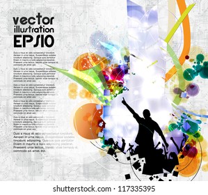 Music event poster.