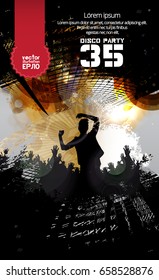 Music event poster. Easy editable vector
