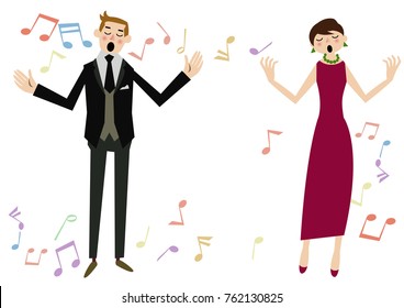 Music event. Show business. Music clip art.