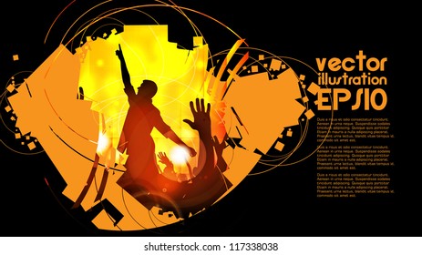 Music event. Vector illustration