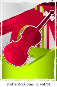 Music Events Designed Poster. Vector Illustration.