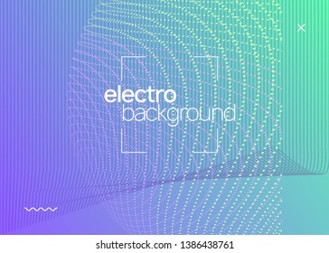 Music fest. Dynamic fluid shape and line. Digital concert banner design. Music fest neon flyer. Electro dance. Electronic trance sound. Techno dj party. Club event poster.