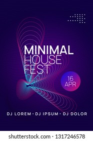 Music fest. Dynamic gradient shape and line. Energy discotheque invitation layout. Music fest neon flyer. Electro dance. Electronic trance sound. Techno dj party. Club event poster.