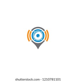 Music fest icon logo vector