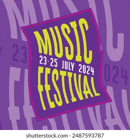 Music fest poster design. Musical festival poster templates.