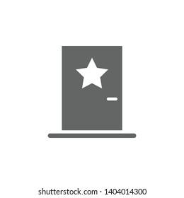 Music festival, artist, door, star icon. Element of music festival icon. Premium quality graphic design icon. Signs and symbols collection icon