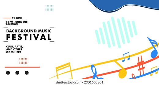 Music Festival Background Design for Party and Event. for web, banner, poster design and others.