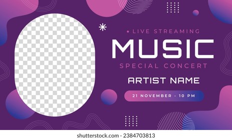 Music festival background. Music fest. Music concert design. Musical event. Musicians, instruments. Vector illustration Template for Poster, Banner, Flyer, Invitation, Card, Social media Post, Cover.