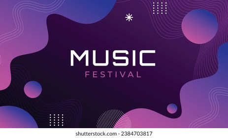 Music festival background. Music fest. Music concert design. Musical event. Musicians, instruments. Vector illustration Template for Poster, Banner, Flyer, Invitation, Card, Social media Post, Cover.