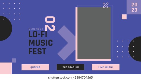 Music festival background. Music fest. Music concert design. Musical event. Musicians, instruments. Vector illustration Template for Poster, Banner, Flyer, Invitation, Card, Social media Post, Cover.