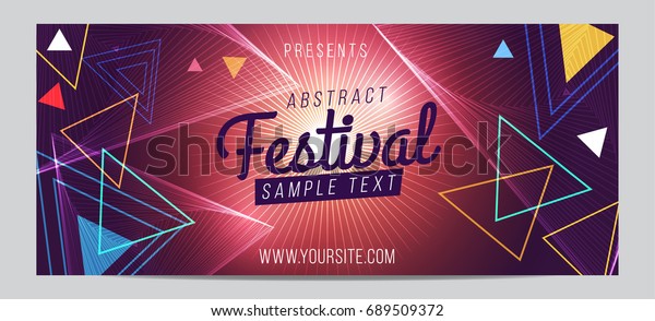 Music Festival Banner Stock Vector (Royalty Free) 689509372