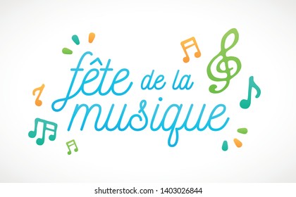 Music festival banner, in french