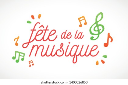 Music festival banner, in french