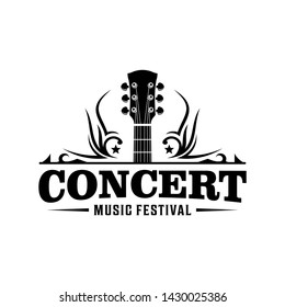 Music festival concert / Country music bar vintage logo