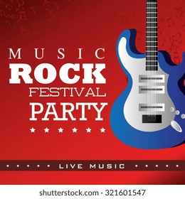 Music festival design, vector illustration eps 10.