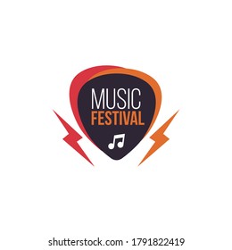 music festival element decoration template