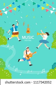 Music Festival Illustration