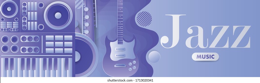 Music Festival Illustration Design for Party and Event. Vector Illustration Design Collage of Music for Background and poster.