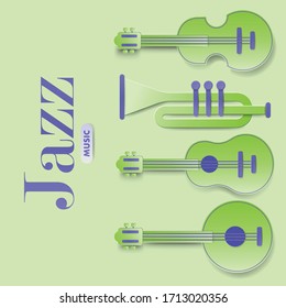 Music Festival Illustration Design for Party and Event. Vector Illustration Design Collage of Music for Background and poster.