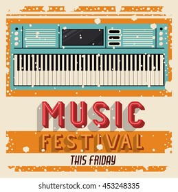 MUSIC FESTIVAL ISOLATED ICON DESIGN, VECTOR ILLUSTRATION GRAPHIC
