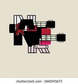 music festival logo, logo nr, rn combined with guitar logo