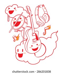 music festival logo vector lovely