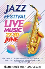 music festival poster for night party