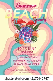 music festival poster for night party
