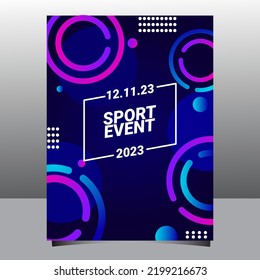 Music festival poster template, sports event poster, abstract bacground, banner design, vektor eps 10