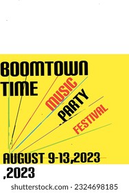 Music festival promotion banner template