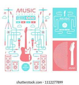 music festival vector  background 