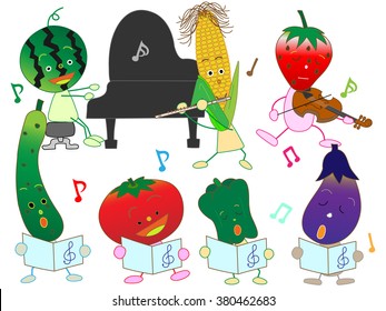 Music Festival of vegetables.