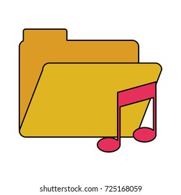 music file folder icon image 