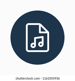 music file icon vector