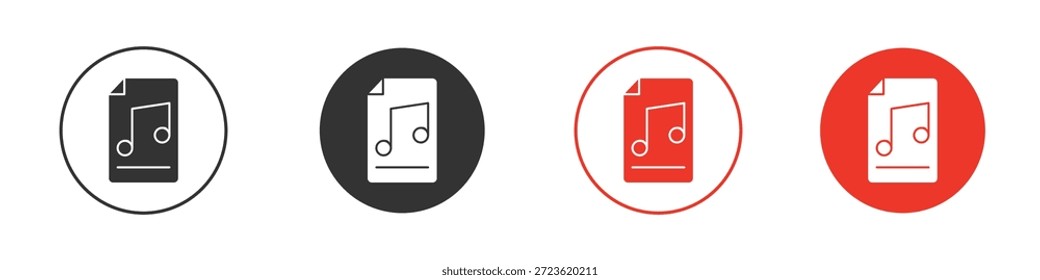 Music File icon. web vector design