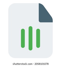 Music file on a computer for playback
