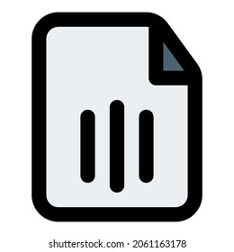 Music file on a computer for playback