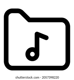 Music file stored on a folder for playback