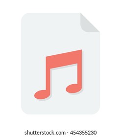 Music File Vector Icon