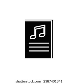 music file vector type icon