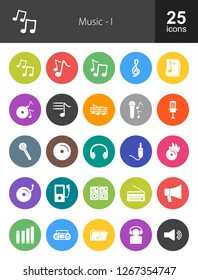 Music Filled Icons