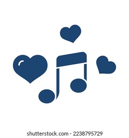 Music filled universal icon ui ux element sign.