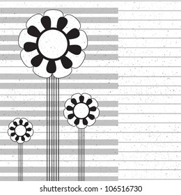 Music flower background.