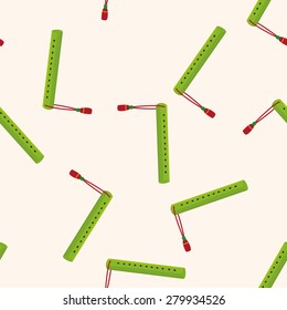 music flute , cartoon seamless pattern background