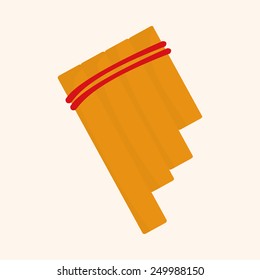 music flute theme elements vector,eps