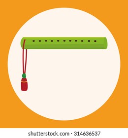 music flute theme elements vector,eps