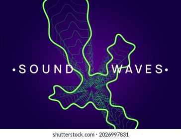 Music flyer. Commercial show brochure layout. Dynamic fluid shape and line. Neon music flyer. Electro dance dj. Electronic sound fest. Techno trance party. Club event poster. 